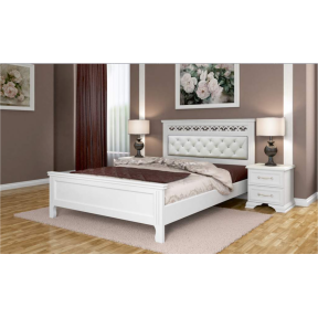 Кровать "Грация" античный белый 160*200см