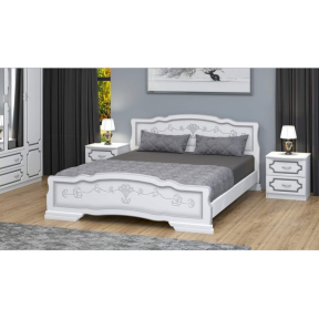 Кровать "Карина 6" белый жемчуг 120*200см