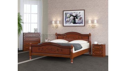 Кровать "Карина-9" орех 160*200см