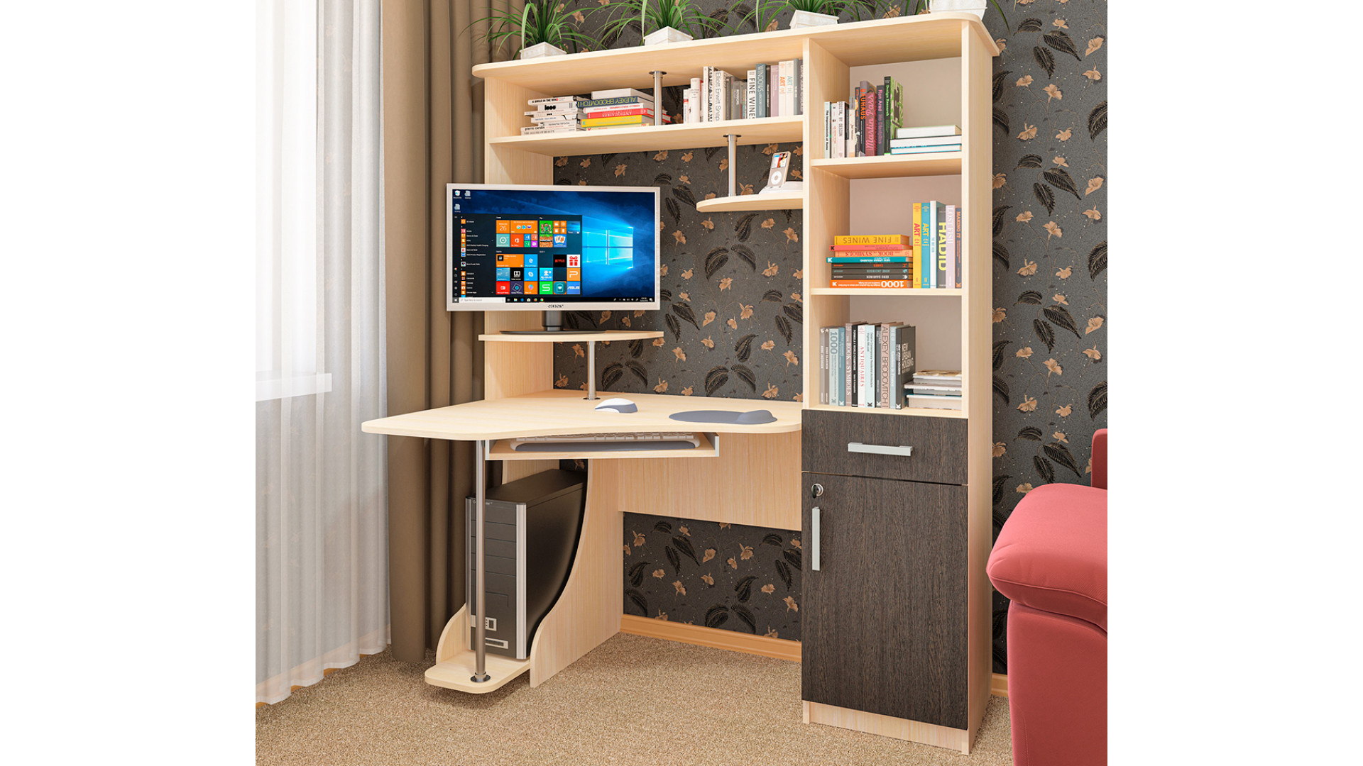 стол компьютерный угловой ск 53